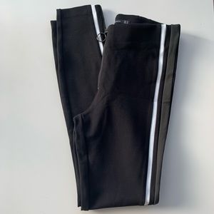 Zara Jogging Pants With Side Stripe (Black)